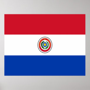 Flag of Paraguay Poster