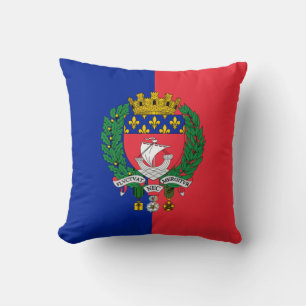 Flag of Paris (France) Cushion