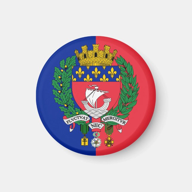 Flag of Paris, France Magnet (Front)
