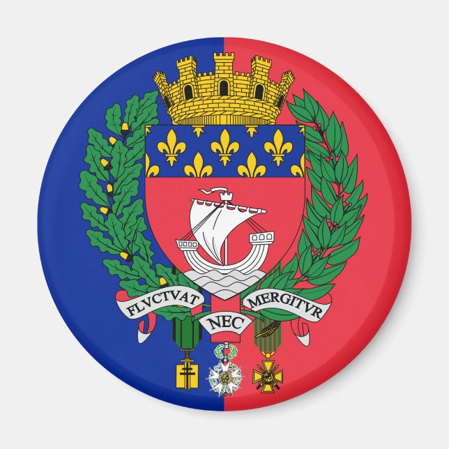 Flag of Paris, France Magnet (Front)