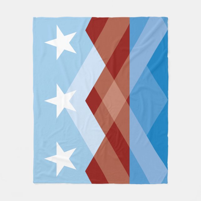 Flag of Peoria, Arizona Fleece Blanket (Front)