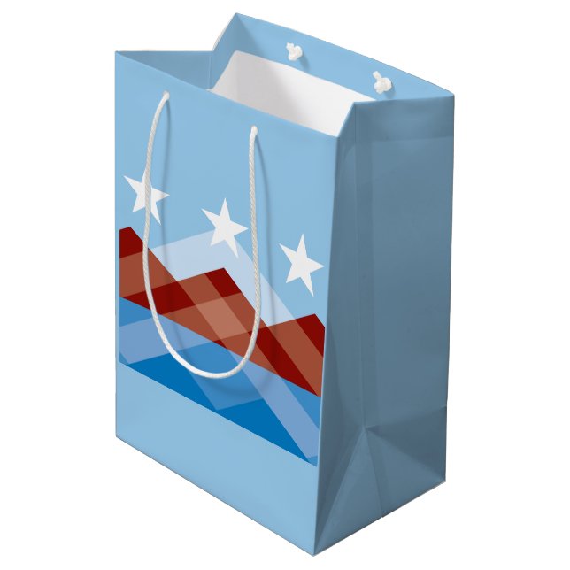 Flag of Peoria, Arizona Medium Gift Bag (Back Angled)