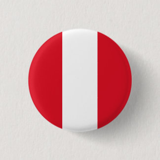 Flag of Peru 3 Cm Round Badge