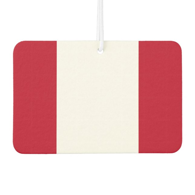 Flag of Peru Car Air Freshener (Front)