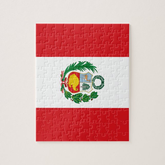 Flag of Peru Jigsaw Puzzle (Vertical)