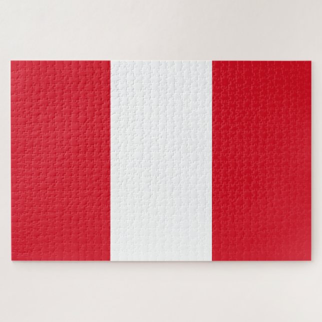 Flag of Peru Jigsaw Puzzle (Horizontal)