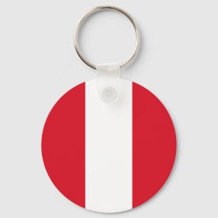 Flag of Peru Key Ring
