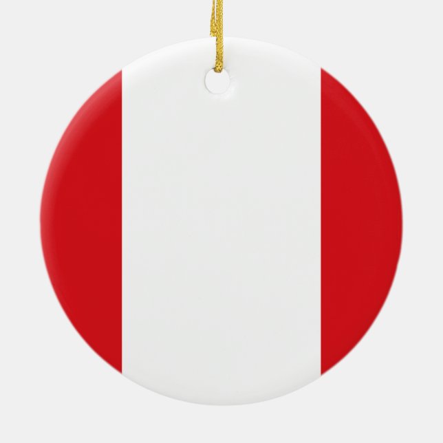 Flag of Peru  Ornament (Back)