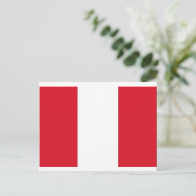  Flag of Peru Postcard (Standing Front)