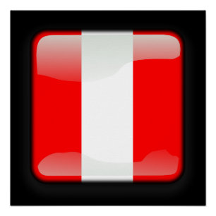 Flag of Peru Poster