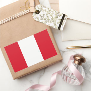 Flag of Peru Rectangular Sticker
