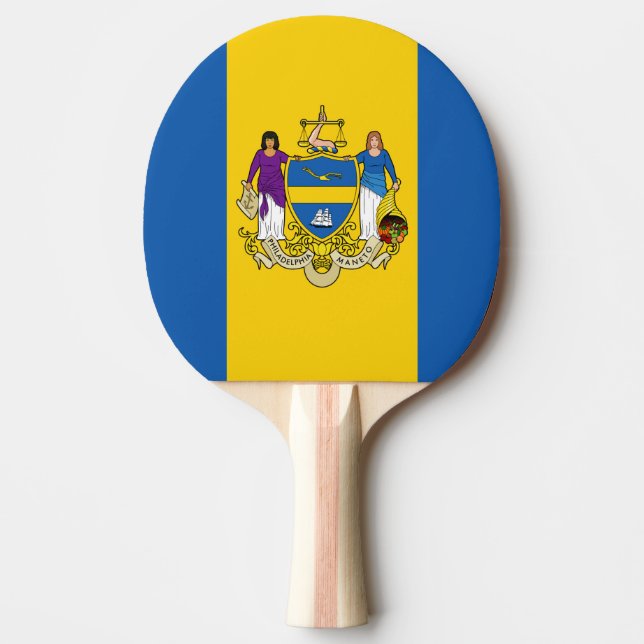 Flag of Philadelphia, Pennsylvania Ping-Pong Paddl Ping Pong Paddle (Front)