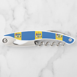 Flag of Philadelphia, Pennsylvania Waiter's Corksc Corkscrew