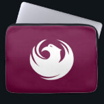 Flag of Phoenix, Arizona Laptop Sleeve<br><div class="desc">Electronics Bag with a design with the flag of Phoenix,  Arizona. A maroon flag with a white phoenix in the centre</div>