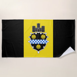 Flag of Pittsburgh Pennsylvania Beach Towel