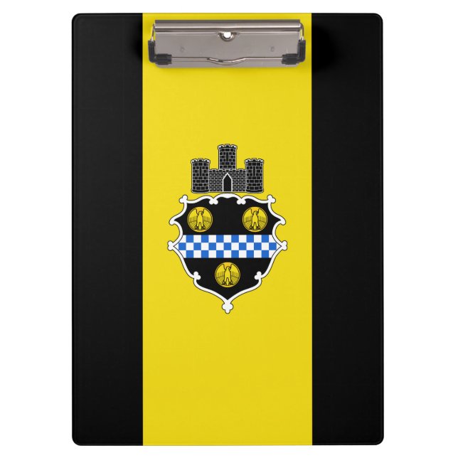 Flag of Pittsburgh, Pennsylvania Clipboard (Front)