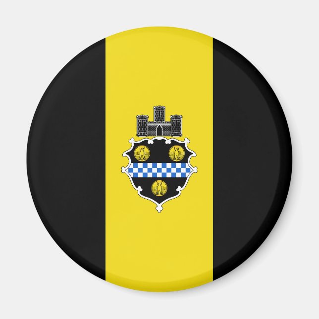 Flag of Pittsburgh Pennsylvania Magnet (Front)