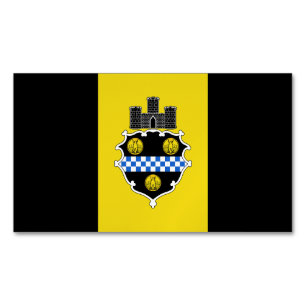Flag of Pittsburgh Pennsylvania Magnetic Business Card