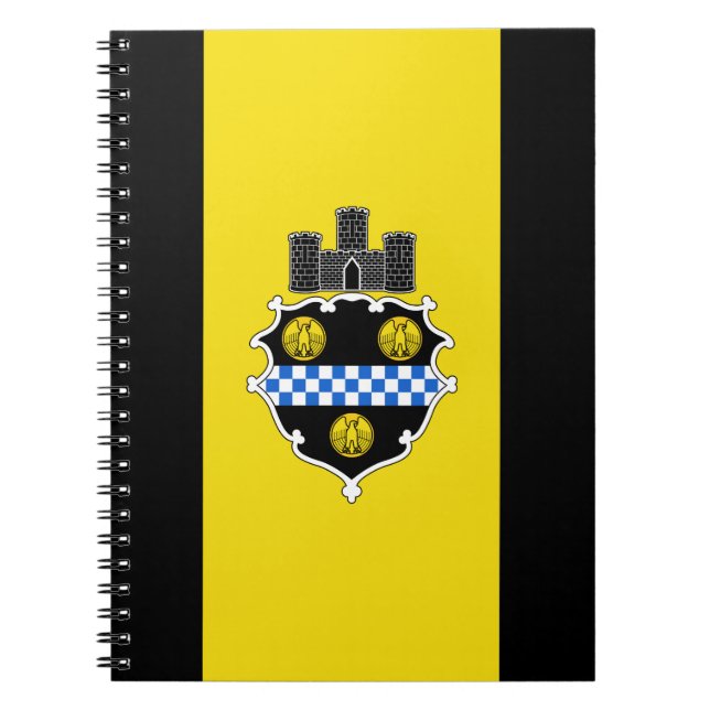 Flag of Pittsburgh, Pennsylvania Notebook (Front)