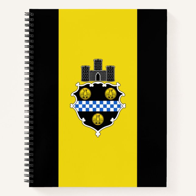Flag of Pittsburgh, Pennsylvania Notebook (Front)