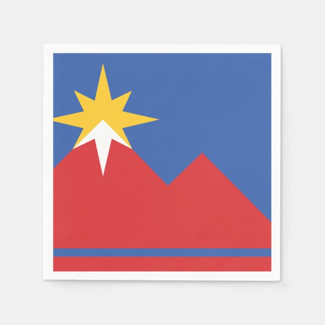 Flag of Pocatello, Idaho Napkin (Front)