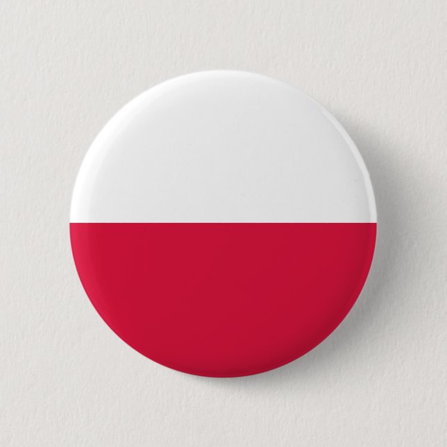 Flag of Poland 6 Cm Round Badge (Front)