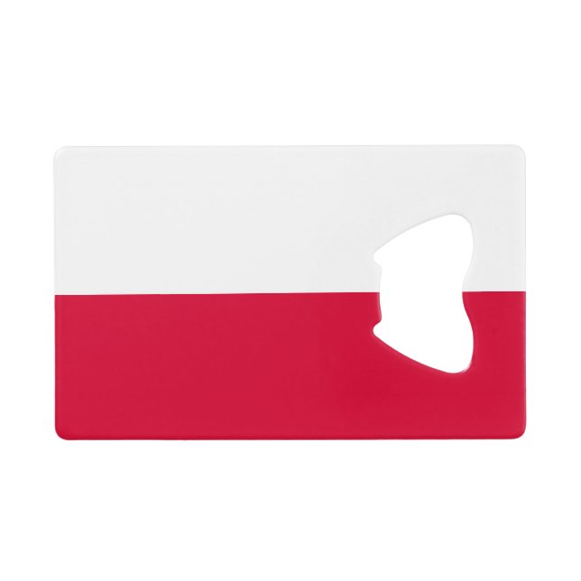 Flag of Poland Credit Card Bottle Opener (Back Horizontal)