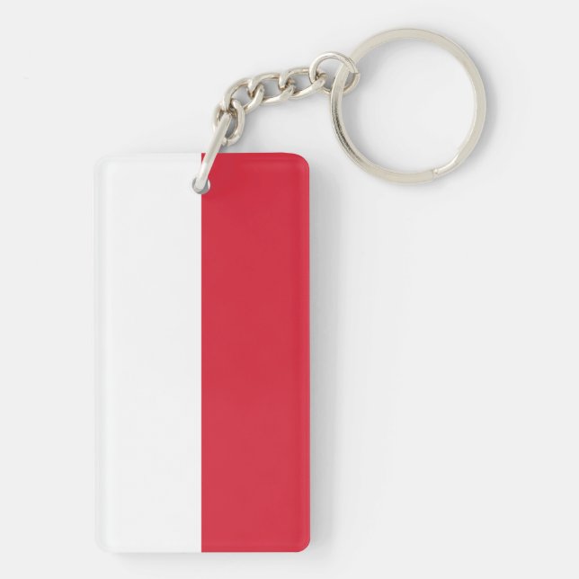 Flag of Poland Key Ring (Back)
