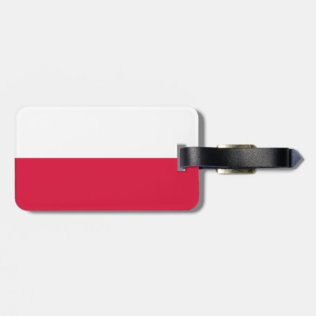 Flag of Poland Luggage Tag (Back Horizontal)