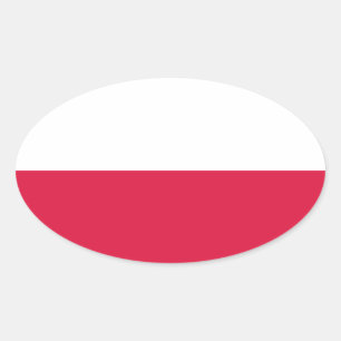 Flag of Poland Oval Sticker