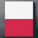 Flag of Poland Plaque<br><div class="desc">Flag of Poland - Flaga Rzeczypospolitej Polskiej - Flaga Polski</div>