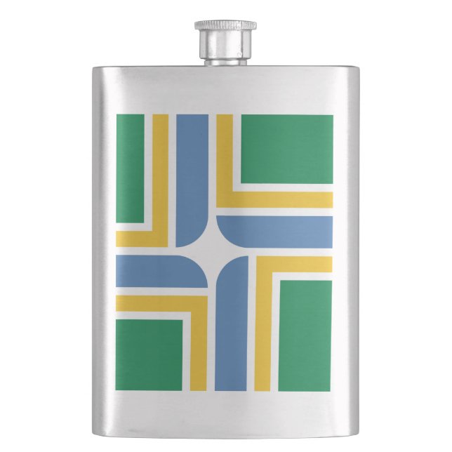 Flag of Portland, Oregon Flask (Front)