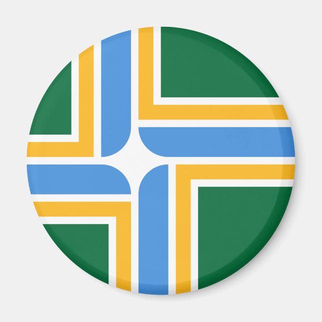 Flag of Portland (Oregon) Magnet (Front)