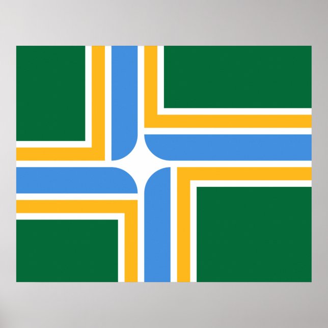 Flag of Portland (Oregon) Poster (Front)