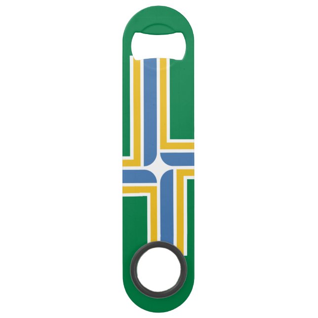 Flag of Portland, Oregon Speed Bottle Opener (Front)