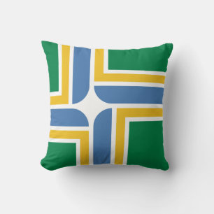 Flag of Portland, Oregon Throw Pillow