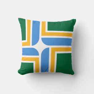 Flag of Portland (Oregon) Throw Pillow