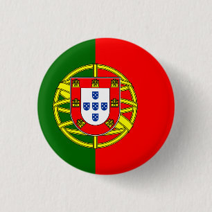 Flag of Portugal 3 Cm Round Badge