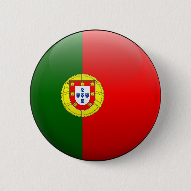 Flag of Portugal 6 Cm Round Badge (Front)