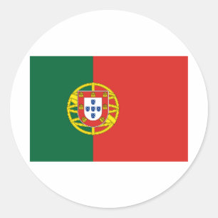 Flag of Portugal Classic Round Sticker