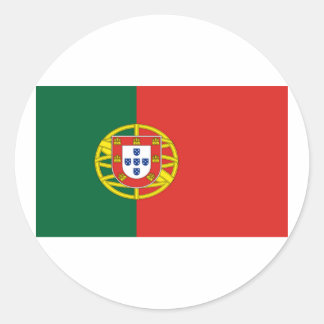 Flag of Portugal Classic Round Sticker