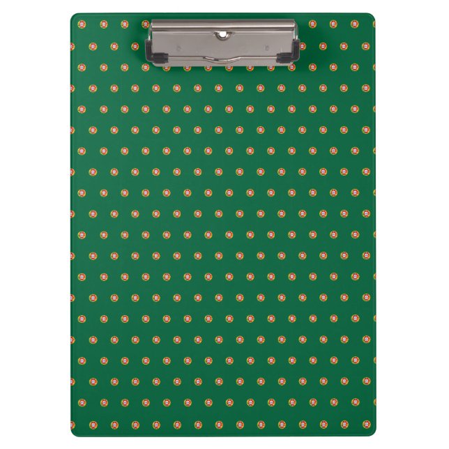 Flag of Portugal dotted pattern  Clipboard (Front)
