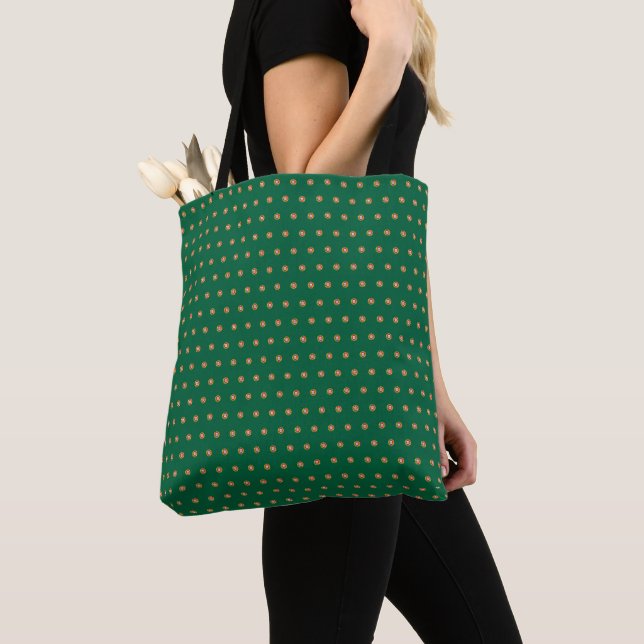 Flag of Portugal dotted pattern  Tote Bag (Close Up)