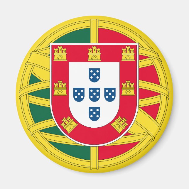 Flag of Portugal for Day of Portugal holiday Magnet (Front)