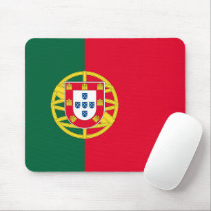 Flag of Portugal for Day of Portugal holiday Mouse Pad