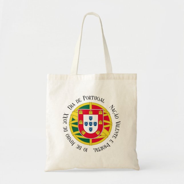 Flag of Portugal for Day of Portugal holiday Tote Bag (Front)