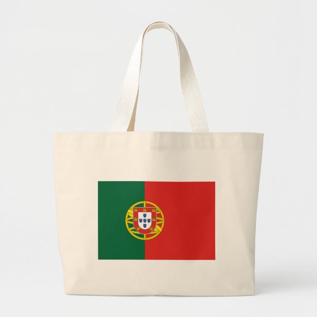 Flag of Portugal Large Tote Bag (Front)