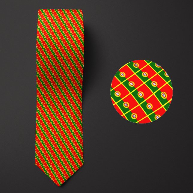 Flag of Portugal Pattern Tie (Creator Uploaded)