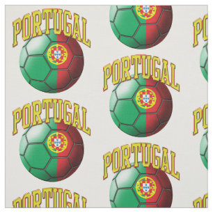 Flag of Portugal Portuguese Soccer Ball Pattern Fabric