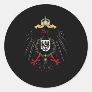 Flag Of Prussia Prussian Ger Gery Classic Round Sticker